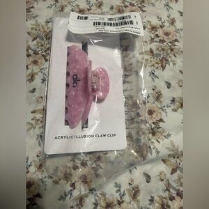 ALO Yoga Pink Marble Acrylic Hair Claw
